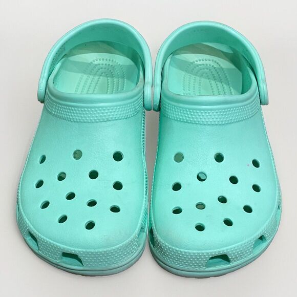 CROCS Green Waterproof Clog Sandals Shoes Unisex Size M7 W9 - Picture 1 of 12